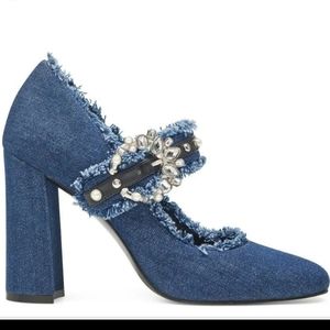 Nine West NW Designer Denim Mary Jane Pumps